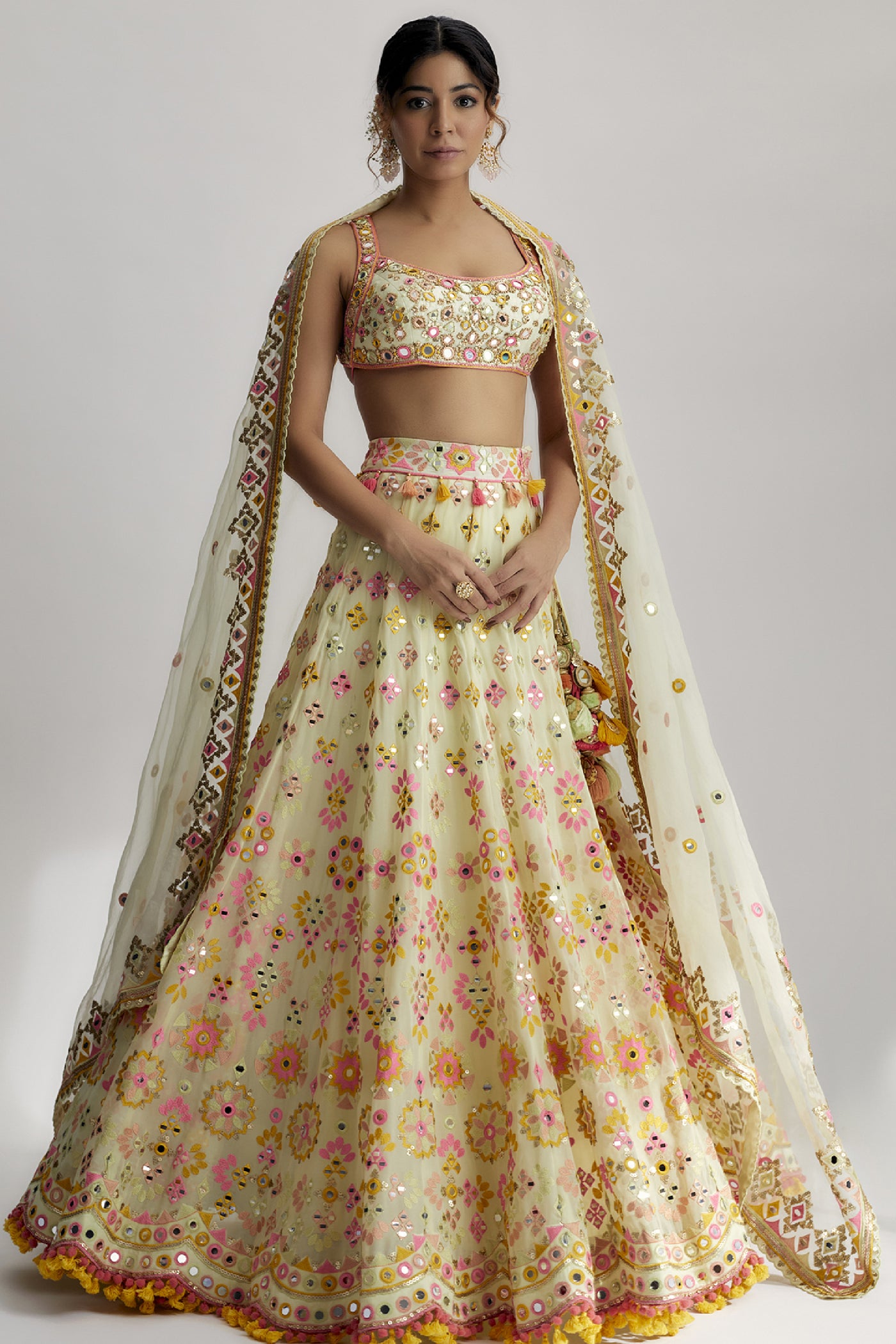 Gopi Vaid Reeva Mela Lehenga set Indian designer wear online shopping melange singapore