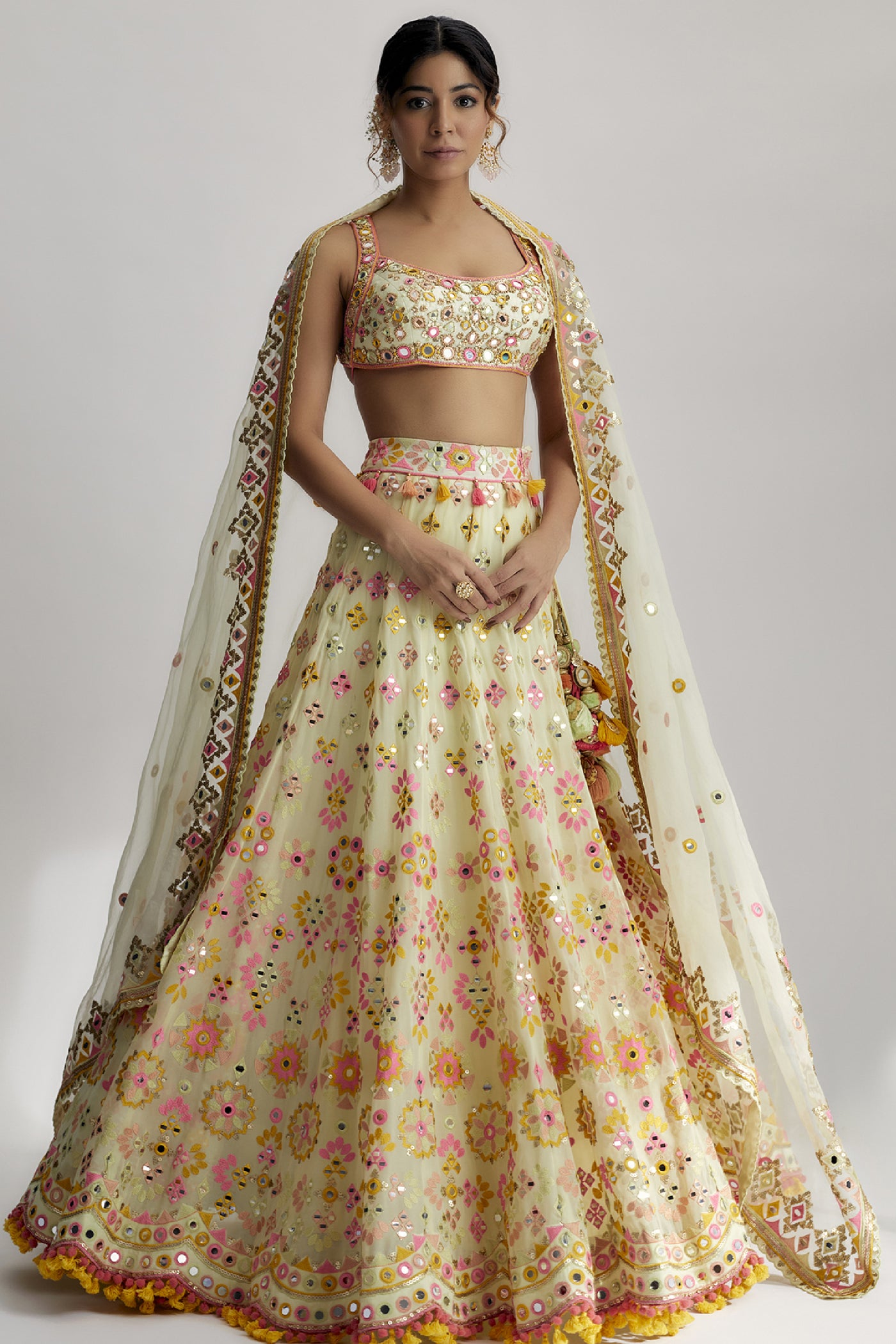 Gopi Vaid Reeva Mela Lehenga set Indian designer wear online shopping melange singapore 