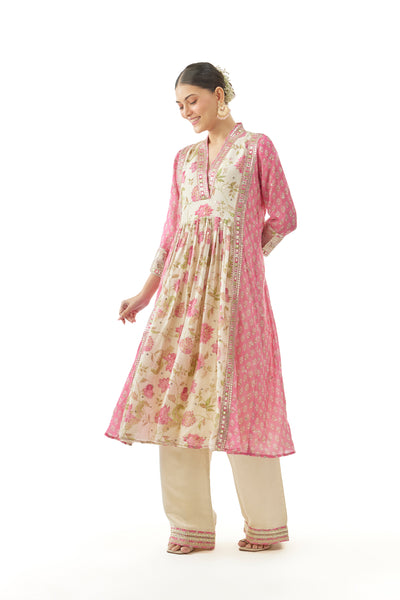 Gopi Vaid Riya Tunic with palazzo Indian designer wear online shopping melange singapore