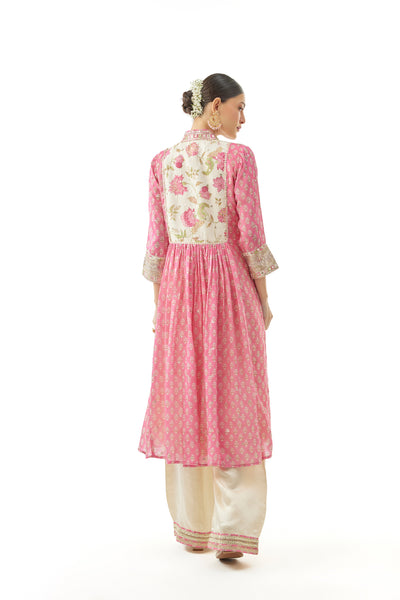 Gopi Vaid Riya Tunic With Palazzo And Dupatta Indian designer wear online shopping melange singapore