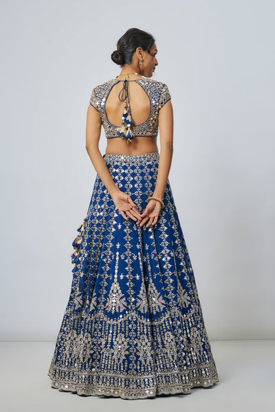 Gopi Vaid Rudrani Lehenga Set indian designer wear online shopping melange singapore
