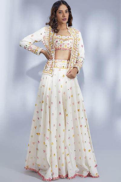 Gopi Vaid Saba Lehenge Blazer Set indian designer wear online shopping melange singapore