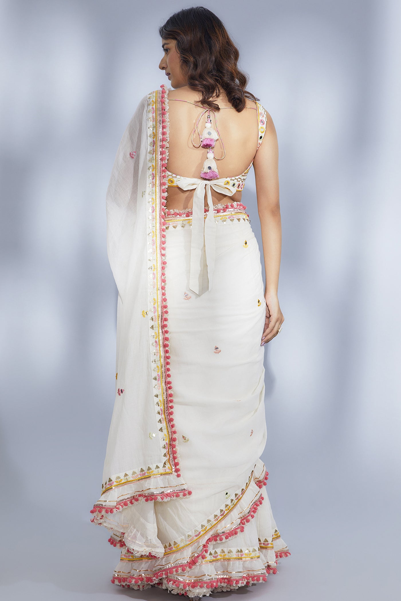 Gopi Vaid Sannah Saree Set indian designer wear online shopping melange singapore