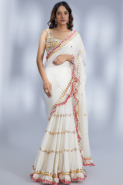 Gopi Vaid Sannah Saree Set indian designer wear online shopping melange singapore