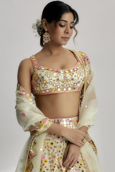 Gopi Vaid Shaira Lehenga Set Indian designer wear online shopping melange singapore