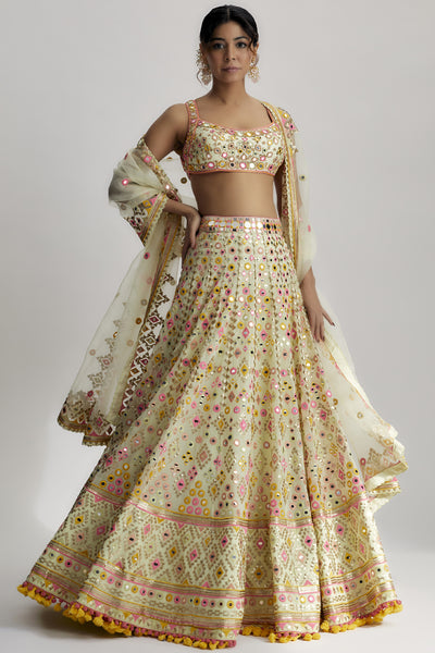 Gopi Vaid Shaira Lehenga Set Indian designer wear online shopping melange singapore 