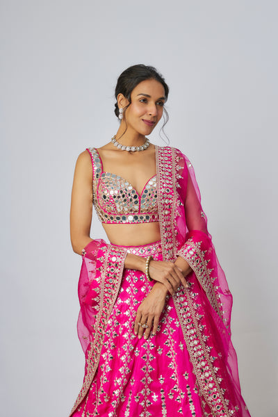 Gopi Vaid Sharvani Lehenga Set indian designer wear online shopping melange singapore