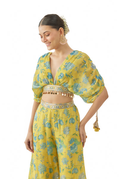 Gopi Vaid Shivani Pant Set indian designer wear online shopping melange singapore 