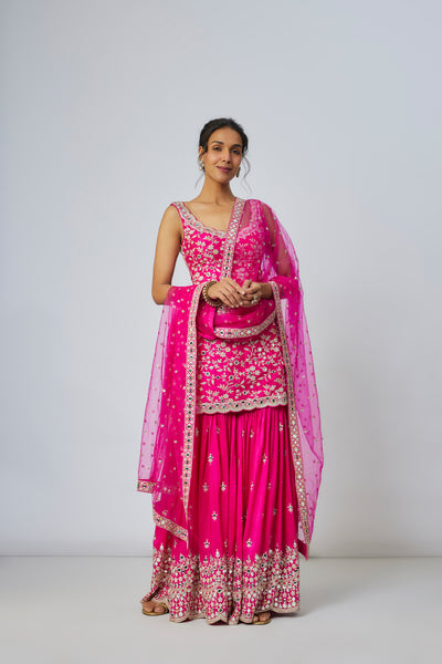 Gopi Vaid Soneera Sharara Set indian designer wear online shopping melange singapore