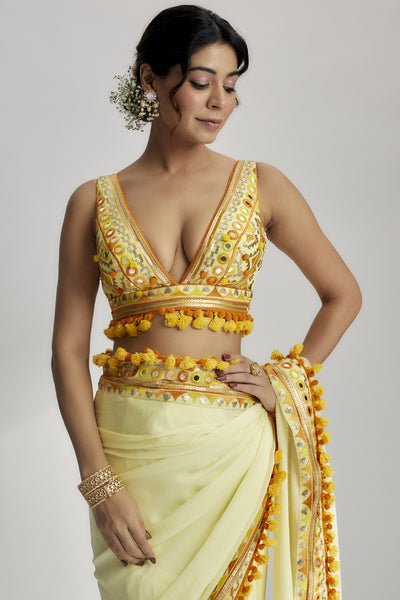 Gopi Vaid Srini Saree indian designer wear online shopping melange singapore 