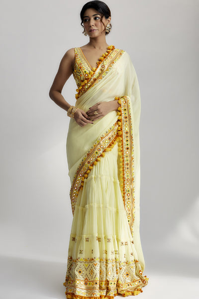 Gopi Vaid Srini Saree indian designer wear online shopping melange singapore 