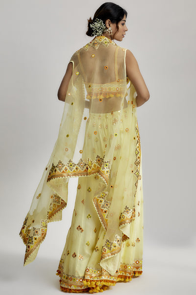 Gopi Vaid Swanica Pant Set indian designer wear online shopping melange singapore