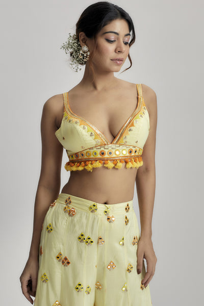 Gopi Vaid Swanica Pant Set indian designer wear online shopping melange singapore