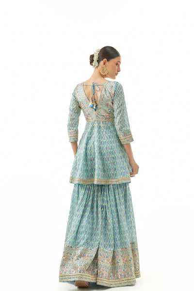 Gopi Vaid Tanvi Peplum Set indian designer wear online shopping melange singapore