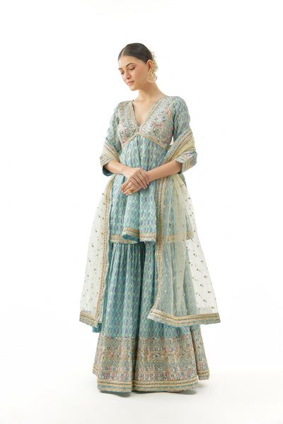Gopi Vaid Tanvi Peplum Set indian designer wear online shopping melange singapore
