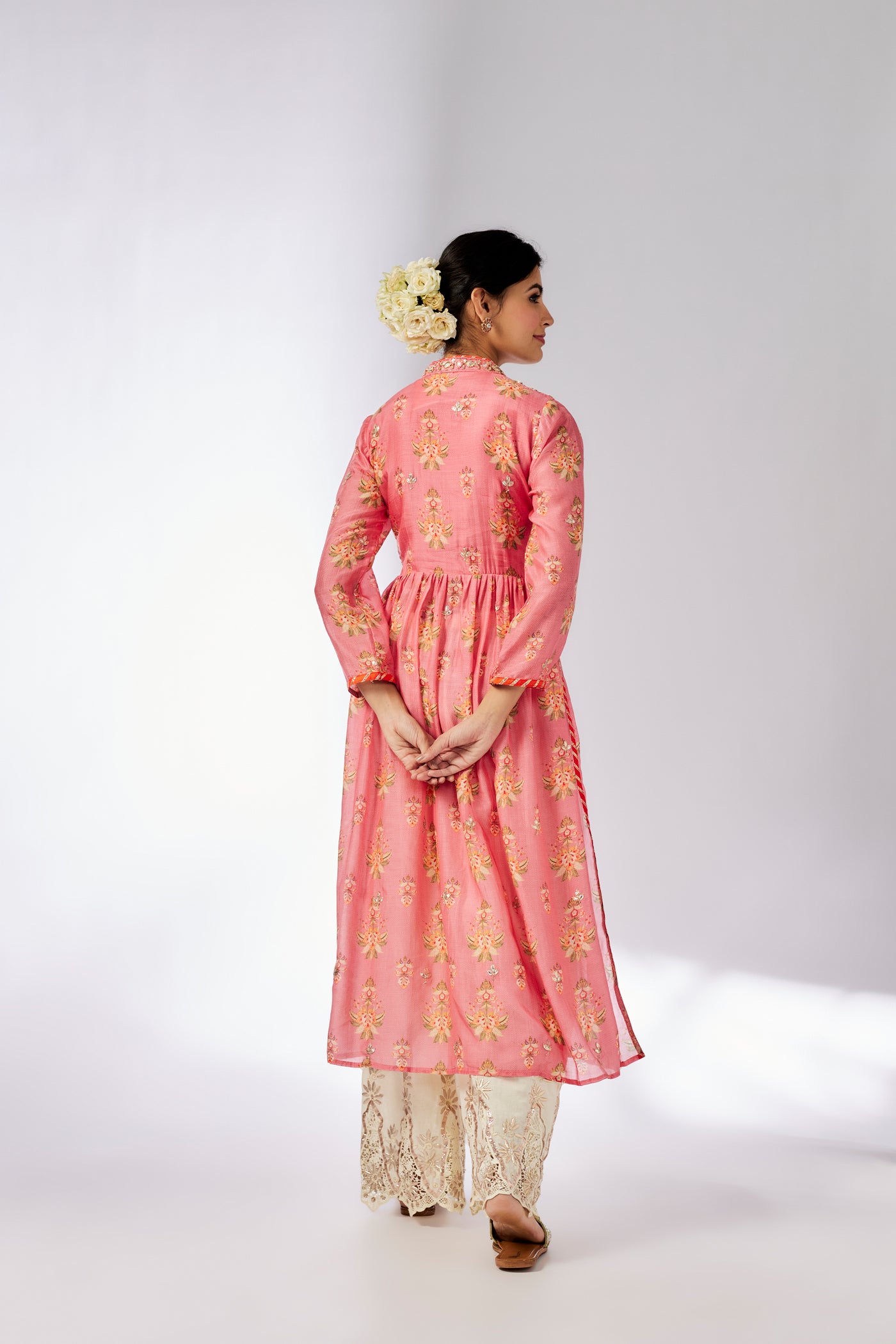 Gopi Vaid Tara Jacket Style Tunic indian designer wear online shopping melange singapore