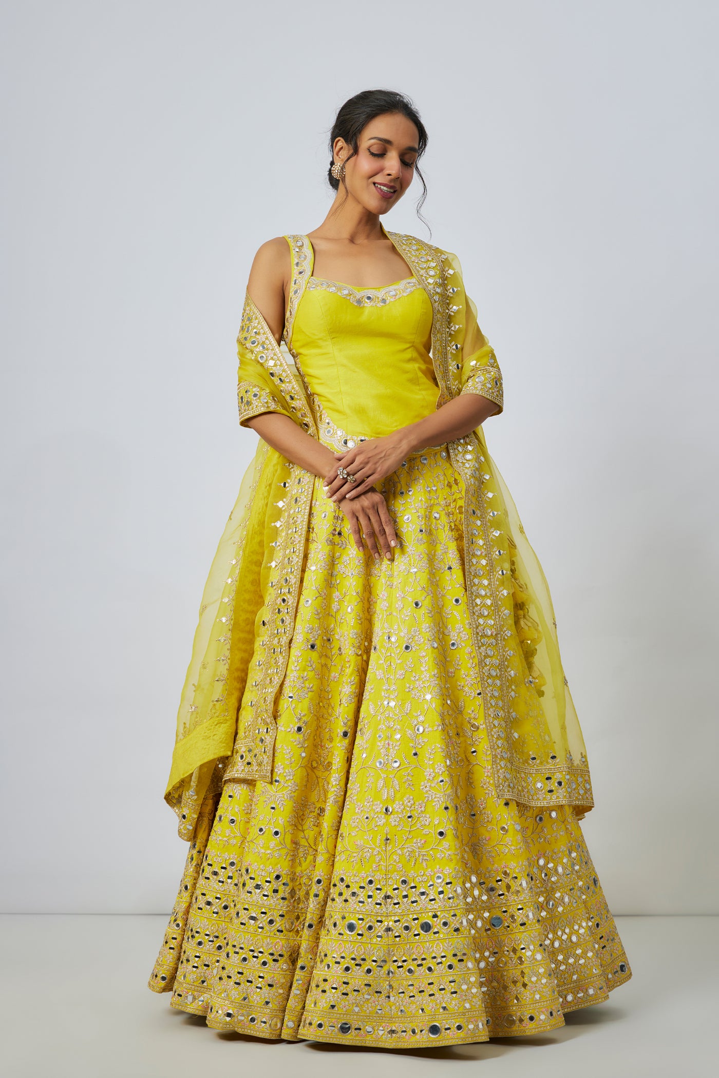 Gopi Vaid Tisya Lehenga Set indian designer wear online shopping melange singapore