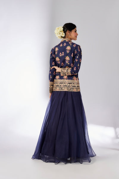 Gopi Vaid Unnati Lehenga Set indian designer wear online shopping melange singapore
