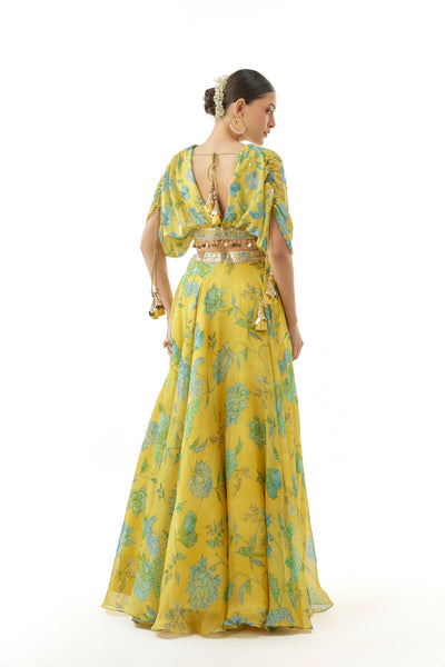 Gopi Vaid Vandana Lehenga Set Indian designer wear online shopping melange singapore
