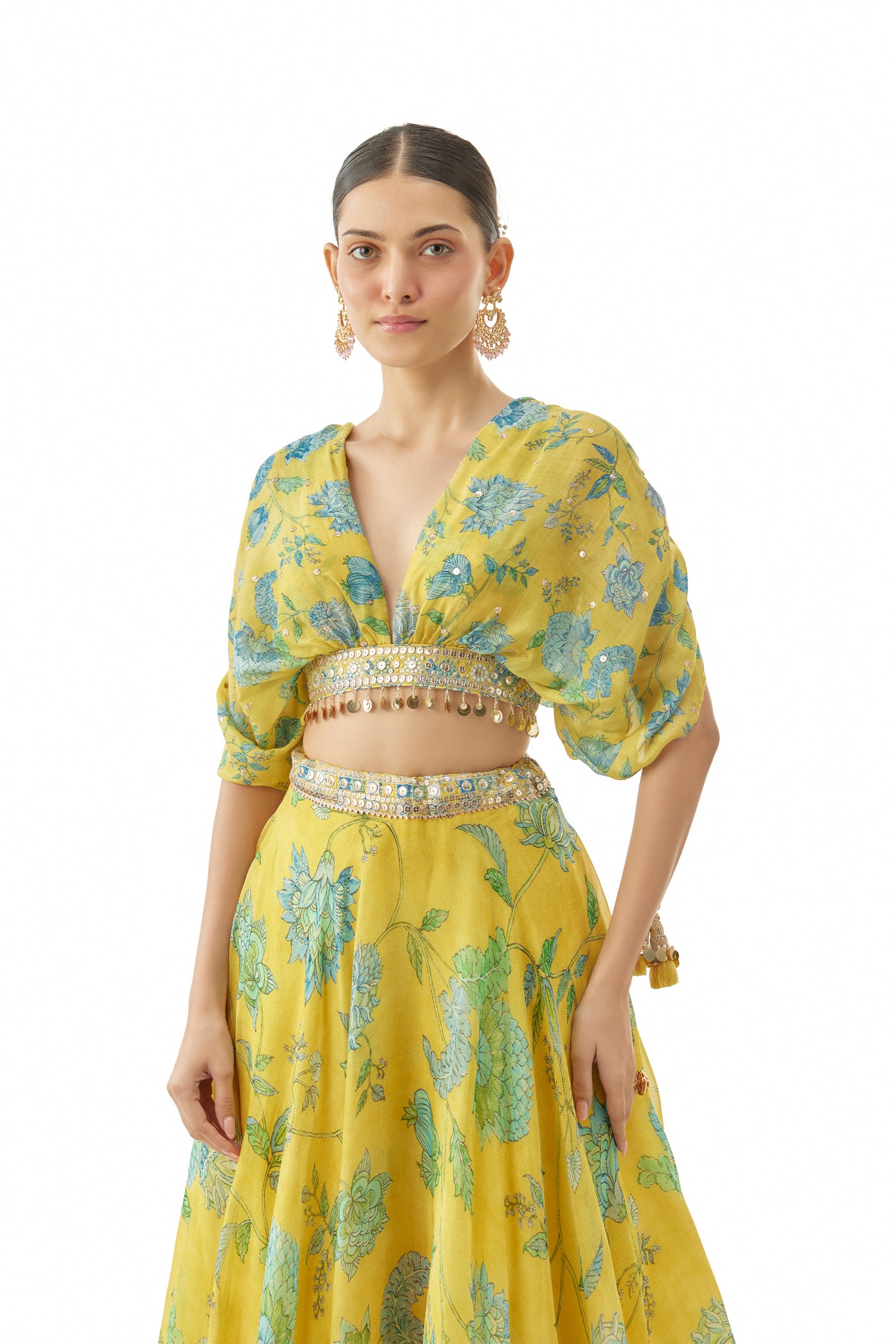 Gopi Vaid Vandana Lehenga Set Indian designer wear online shopping melange singapore
