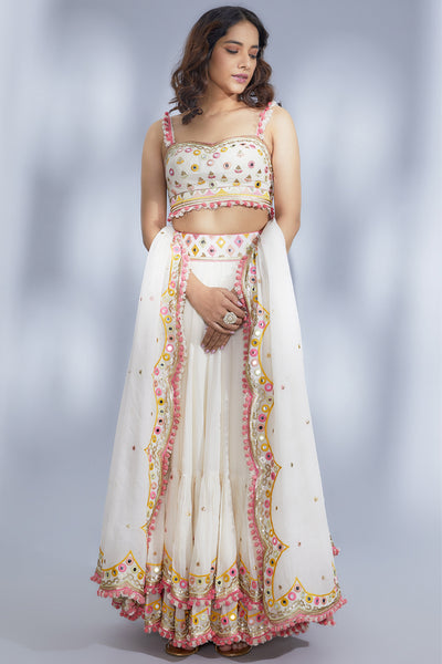 Gopi Vaid Vedika Lehenga Set indian designer wear online shopping melange singapore