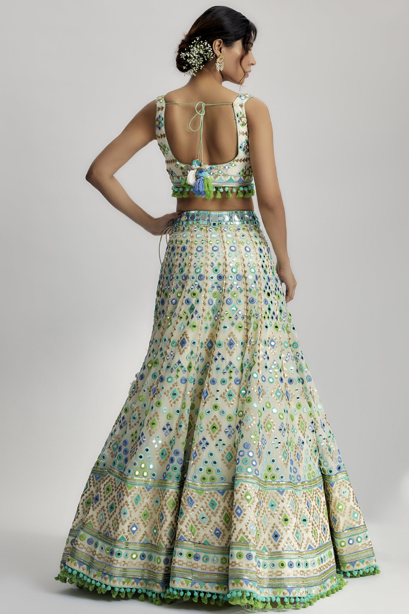 Gopi Vaid Vidhi Lehenga Lehenga Set indian designer wear online shopping melange singapore