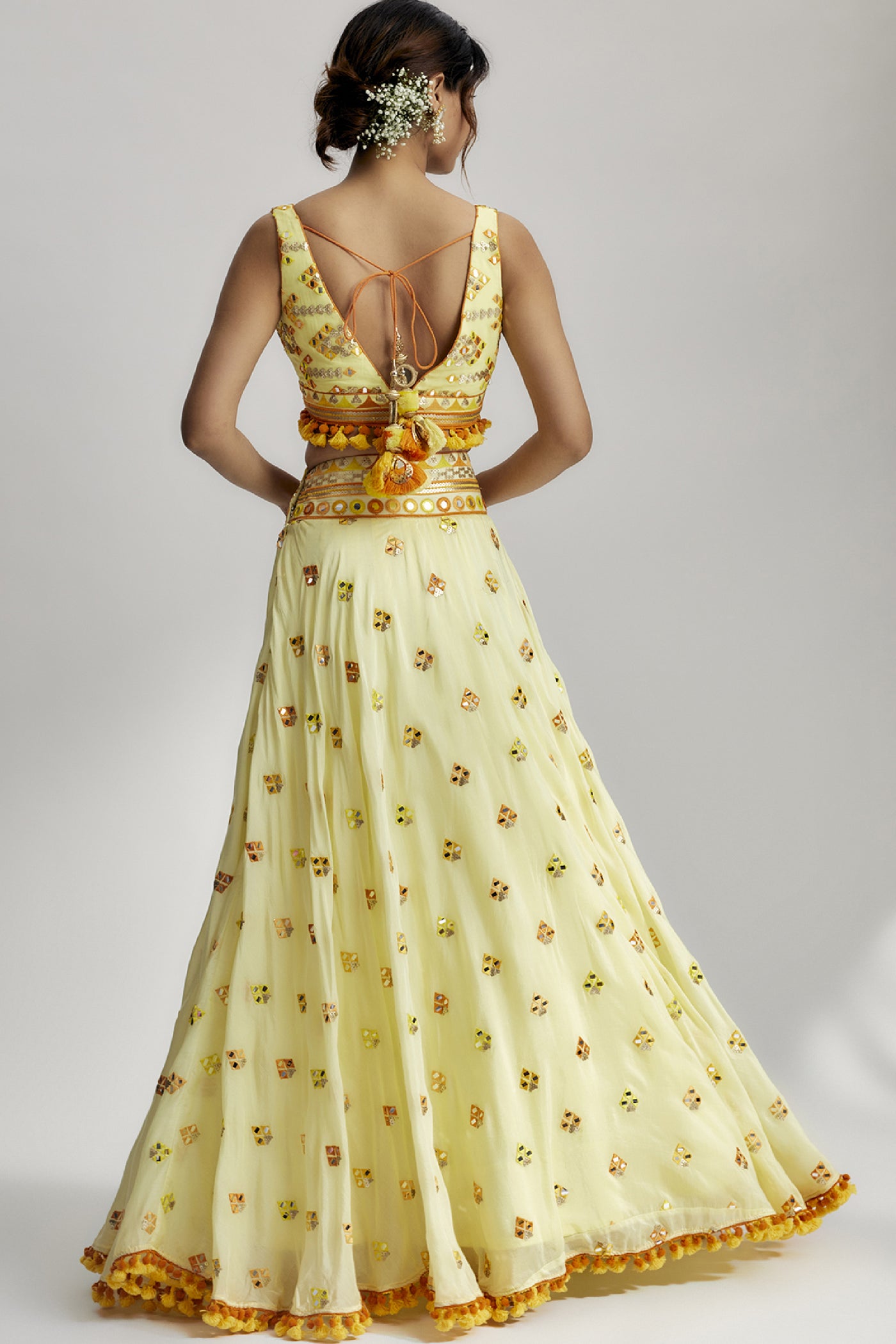 Gopi Vaid Yasti Victorian Skirt Set indian designer wear online shopping melange singapore