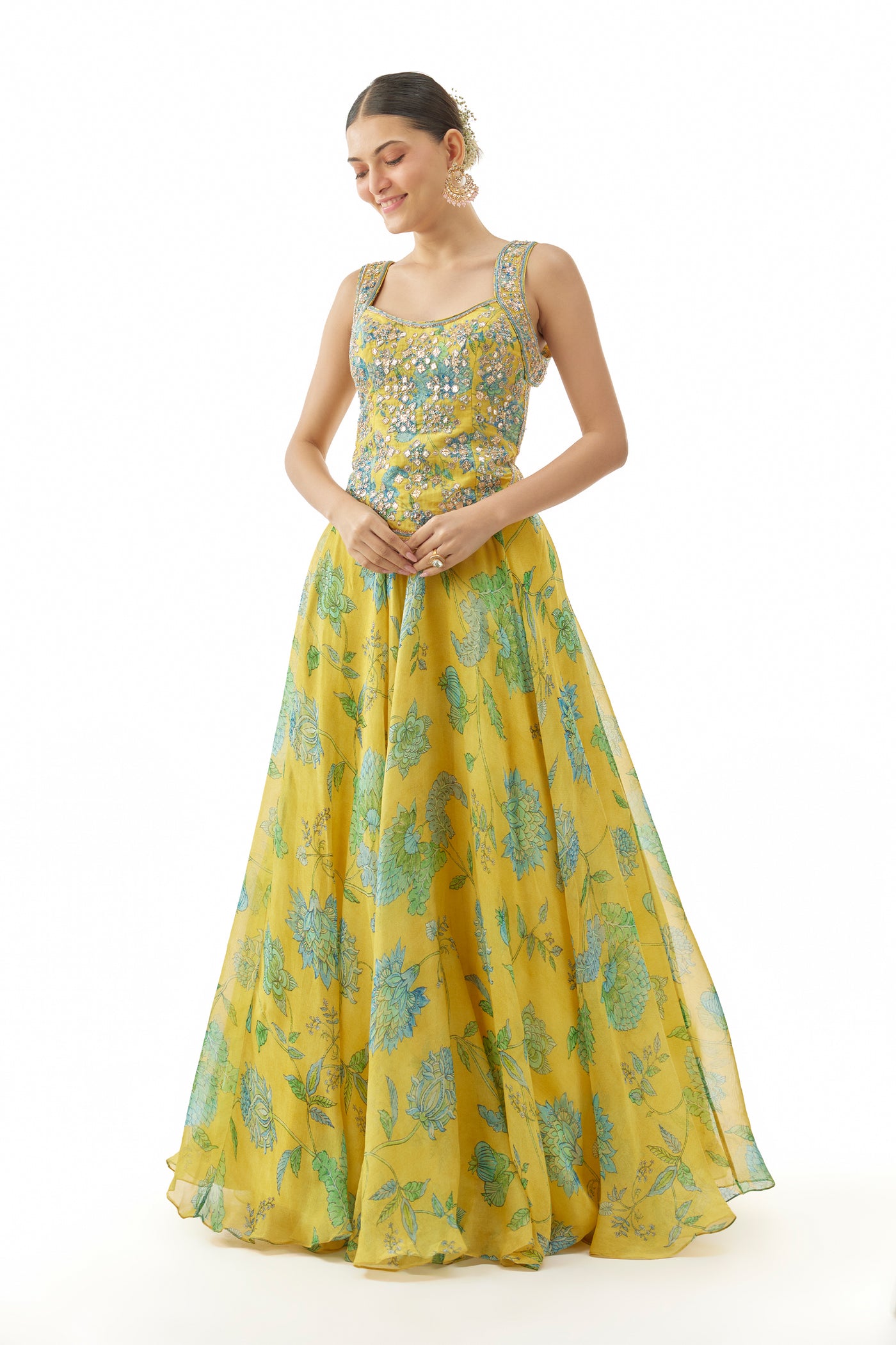 Gopi Vaid Zaira Lehenga Set Indian designer wear online shopping melange singapore