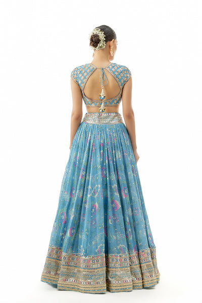 Gopi Vaid Zil Lehenga Set Indian designer wear online shopping melange singapore