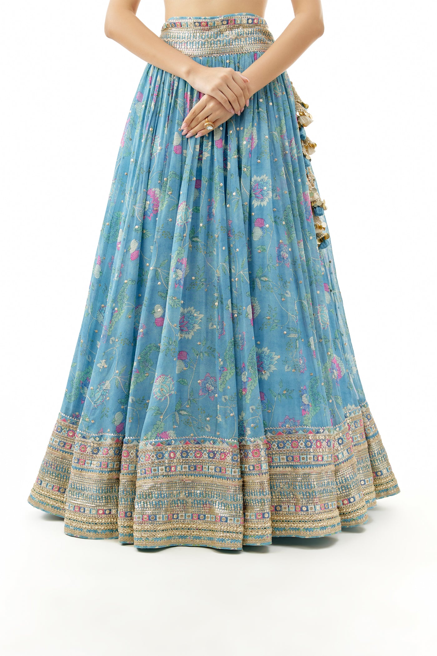 Gopi Vaid Zil Lehenga Set Indian designer wear online shopping melange singapore