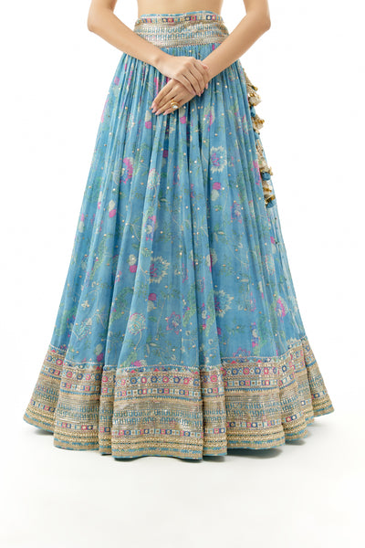 Gopi Vaid Zil Lehenga Set Indian designer wear online shopping melange singapore