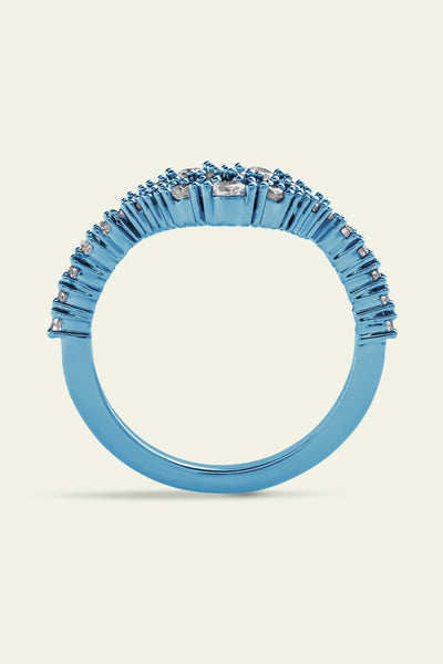 Isharaya Blue Lip Ring indian designer wear online shopping melange singapore