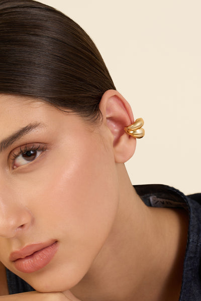 Isharaya Gold Bubble Ear Cuff indian designer wear online shopping melange singapore