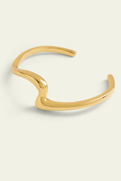 Isharaya Gold Slither Wave Cuff indian designer wear online shopping melange singapore