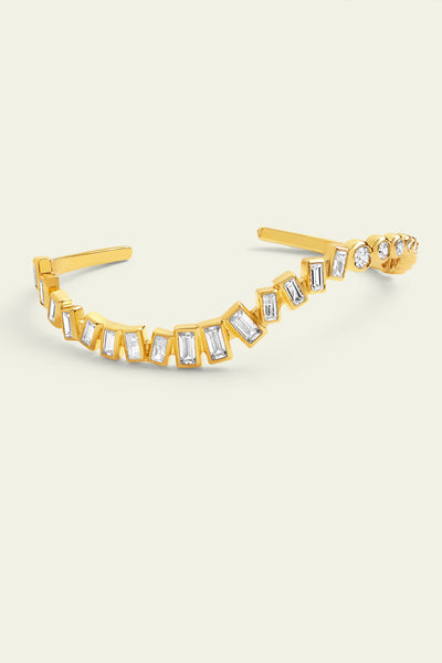 Isharaya Gold Wave Cuff indian designer wear online shopping melange singapore