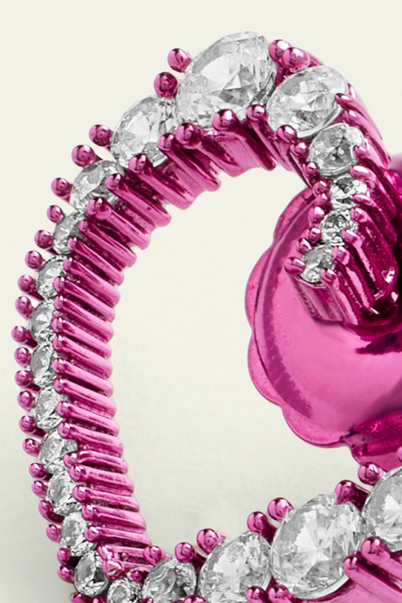 Isharaya Mini Pink Heart Studs Earrings indian designer wear online shopping melange singapore