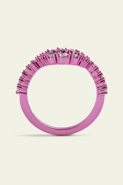 Isharaya Pink Lip Ring indian designer wear online shopping melange singapore