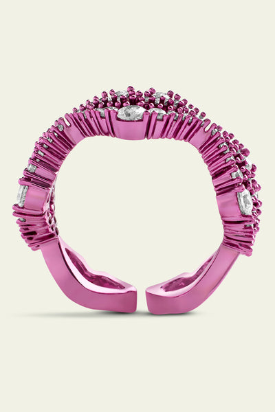 Isharaya Pink Lips Ring indian designer wear online shopping melange singapore