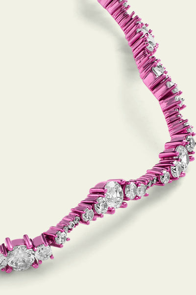 Isharaya Pink Wave Necklace indian designer wear online shopping melange singapore