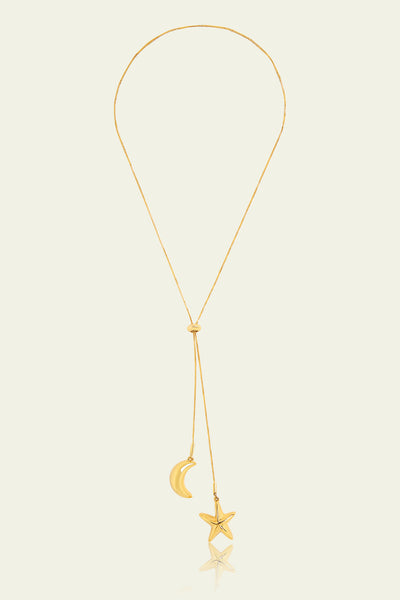 Isharaya Star And Moon Lariat indian designer wear online shopping melange singapore