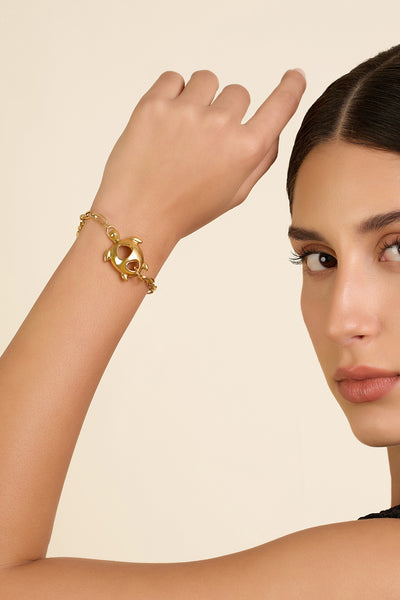 Isharaya Turtle Chain Bracelet indian designer wear online shopping melange singapore