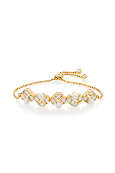 Isharya Amara Mirror Pearl Bracelet indian designer wear online shopping melange singapore