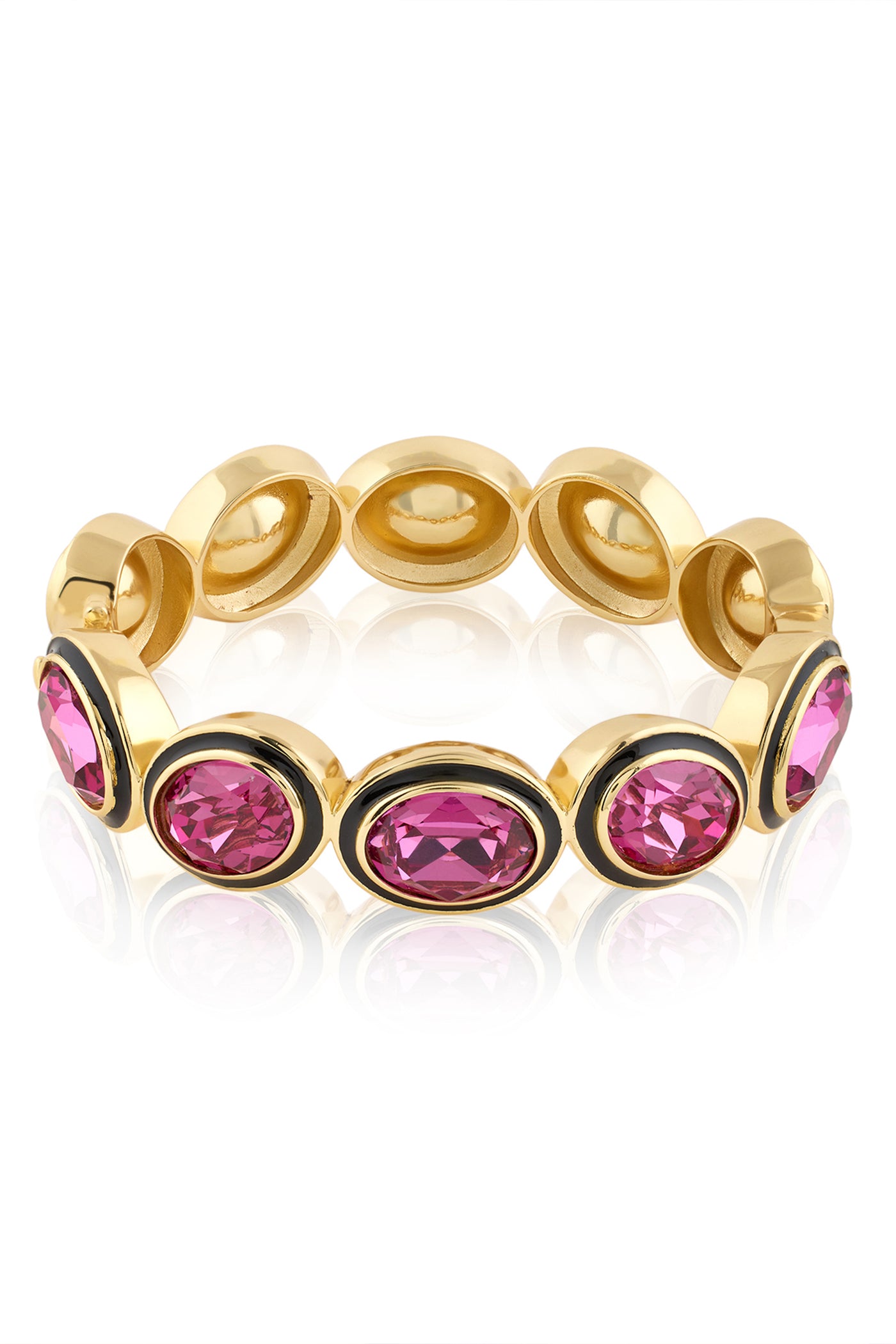 Isharya Amethyst Tides Hinge Bangle 18Kt Gold Plated indian designer wear online shopping melange singapore
