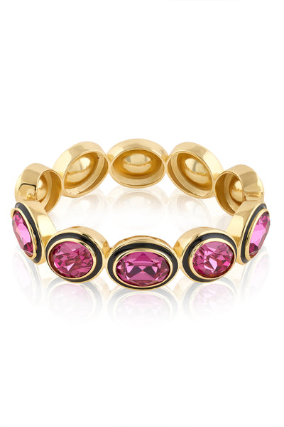 Isharya Amethyst Tides Hinge Bangle 18Kt Gold Plated indian designer wear online shopping melange singapore
