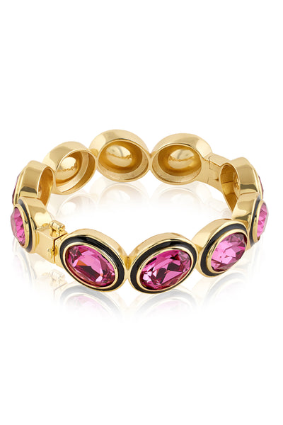 Isharya Amethyst Tides Hinge Bangle 18Kt Gold Plated indian designer wear online shopping melange singapore
