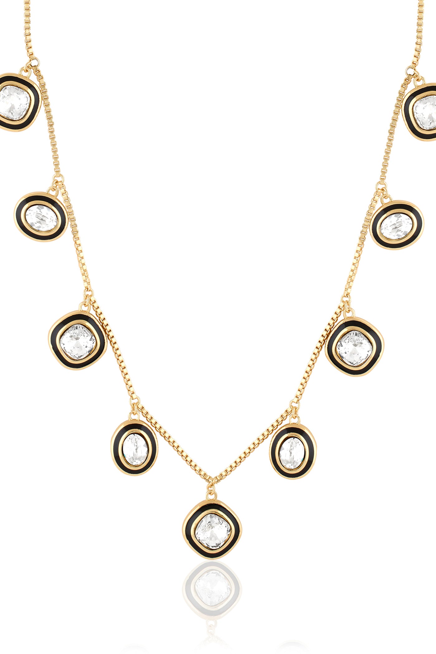 Isharya Aqua Cove Charm Necklace 18Kt Gold Plated indian designer wear online shopping melange singapore
