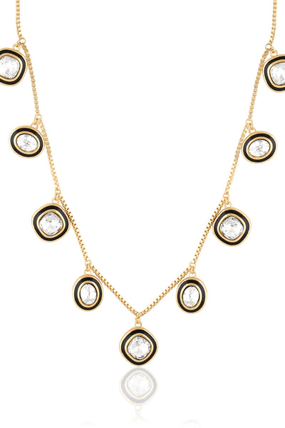 Isharya Aqua Cove Charm Necklace 18Kt Gold Plated indian designer wear online shopping melange singapore
