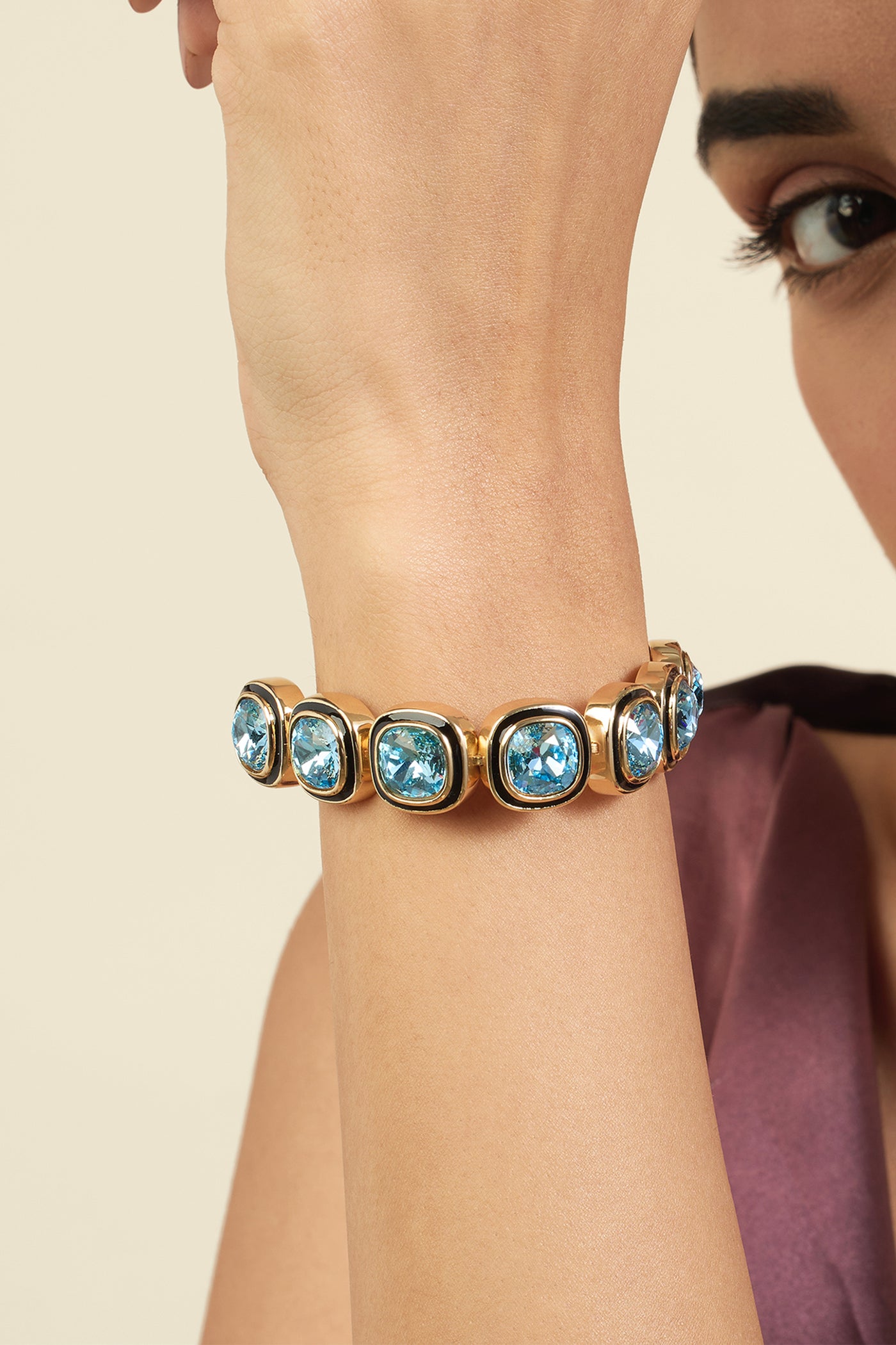 Isharya Aqua Goals Bolo Bracelet 18Kt Gold Plated indian designer wear online shopping melange singapore
