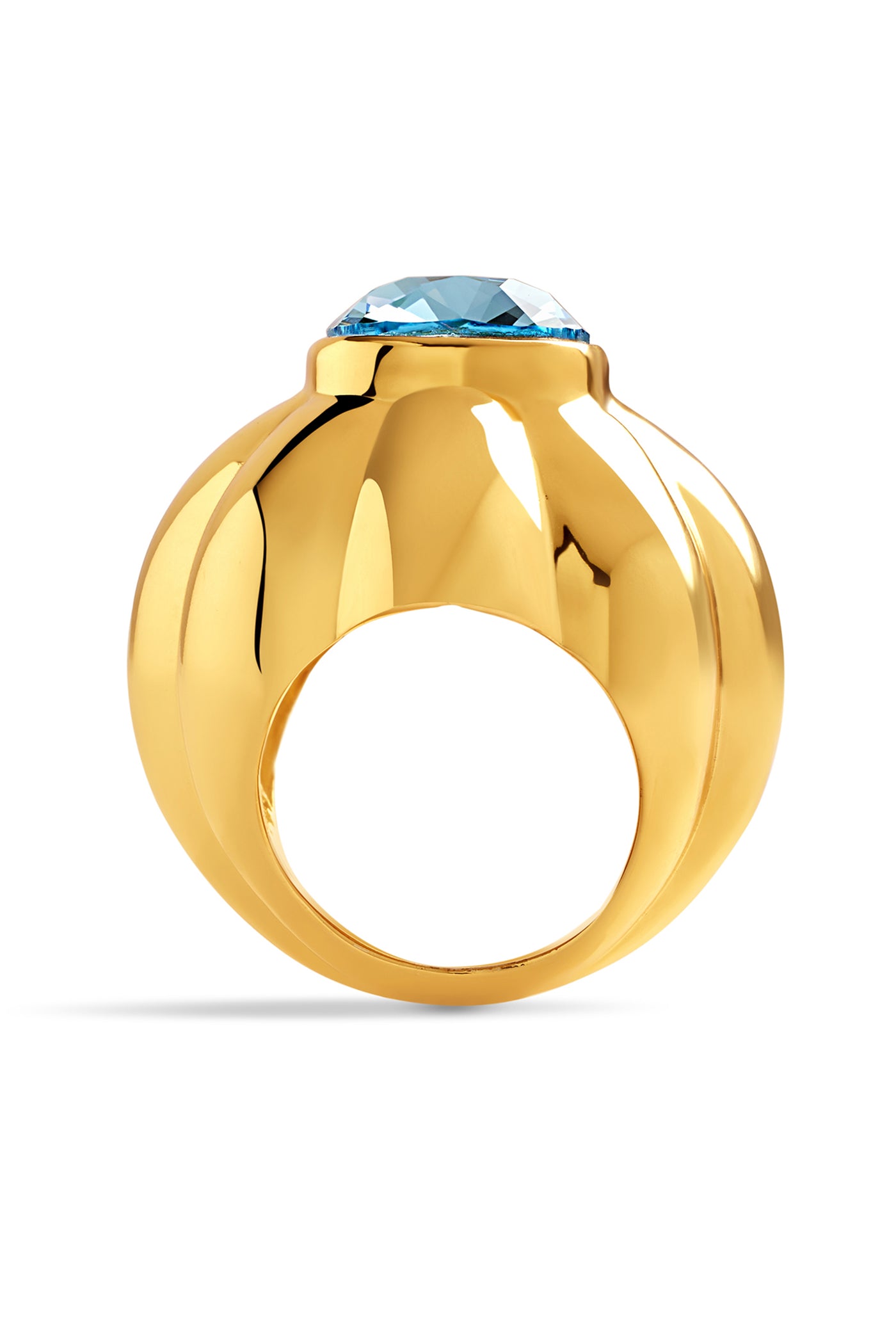Isharya Aqua Mood Statement Ring In 18kt Gold Plated indian designer wear online shopping melange singapore
