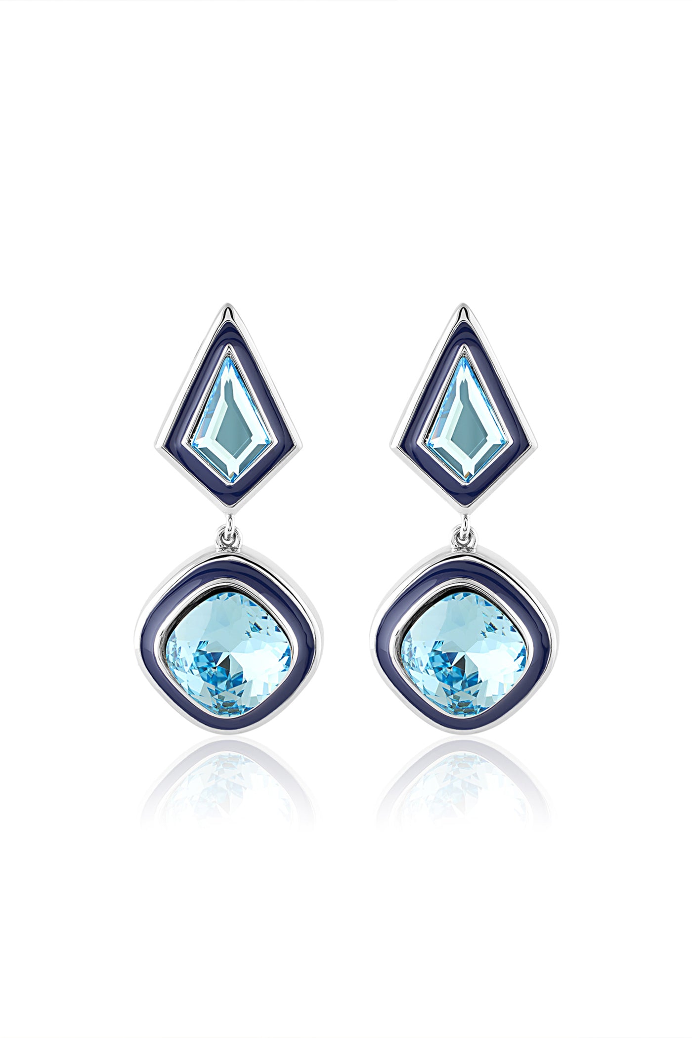 Isharya Aquamarine Party Girl Earrings In 18Kt Gold Plated indian designer wear online shopping melange singapore